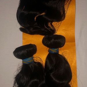 Loose wave hair bundles  12” 13” and 14” closure